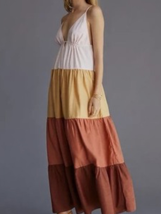 Anthropologie Dresses & Skirts - Anthropologie Pink and Terracotta Layered Dress